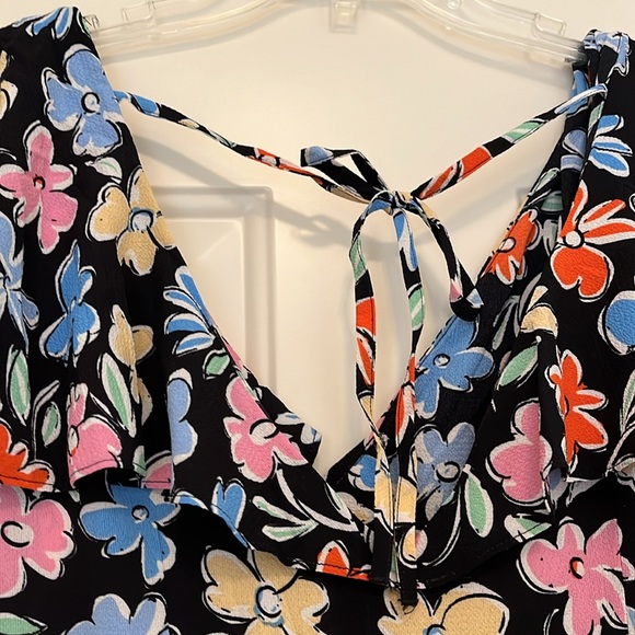 ASOS DESIGN flutter sleeve floral midi tea dress/NWOT/8 - Picture 15 of 16